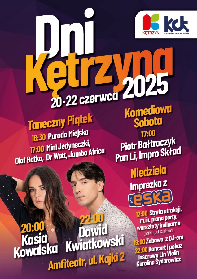 Dni Kętrzyna 2025 – święto pełne muzyki, kultury i rozrywki